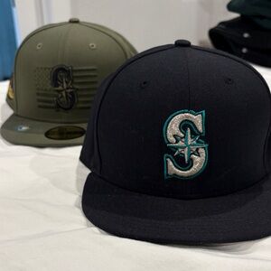 Lot of 2 Seattle Mariners baseball hats